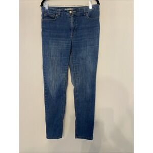 Jones New York Jeans Size 12 Soho Ankle High Rise Tapered Leg Medium Wash